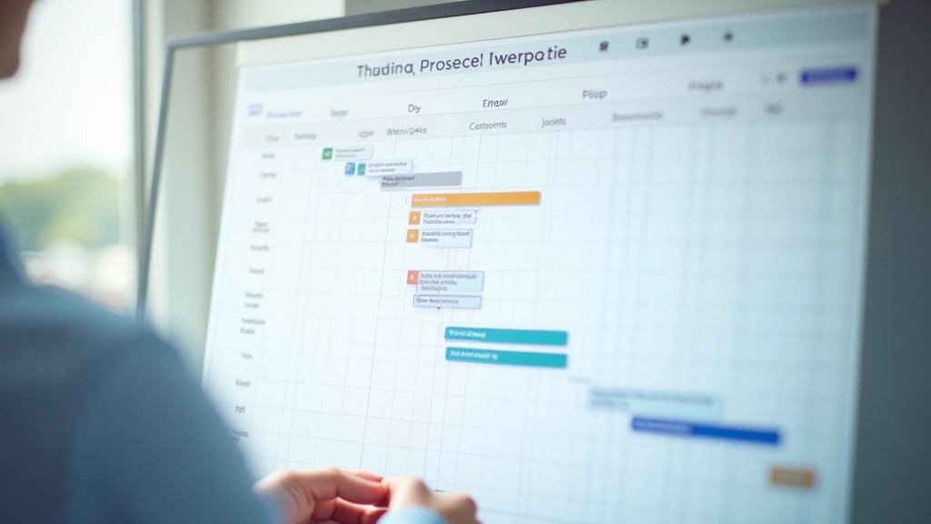 Exemplu concret de timeline cu trei faze, tampon explicit și puncte de control marcate